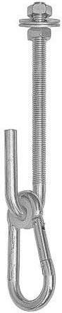 Crochet pour balançoire M12 × 130 mm, capacité 70 kg