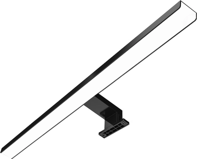 Solight éclairage LED de salle de bains au-dessus du miroir 3-en-1, 60 cm, 12 W, 4000 K, noir