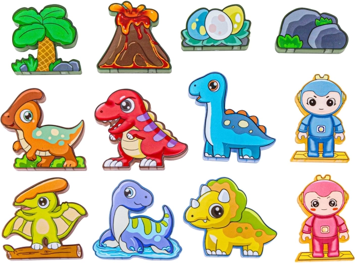 Thème dinos et accessoires pour le jeu d’histoires