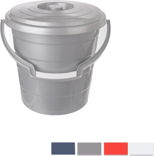 Seau Hobby avec couvercle 15 l, assortiment de couleurs