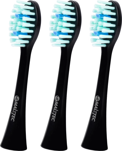 Têtes de rechange pour brosse à dents sonique TOOTHIE X1, noires, 3 pcs