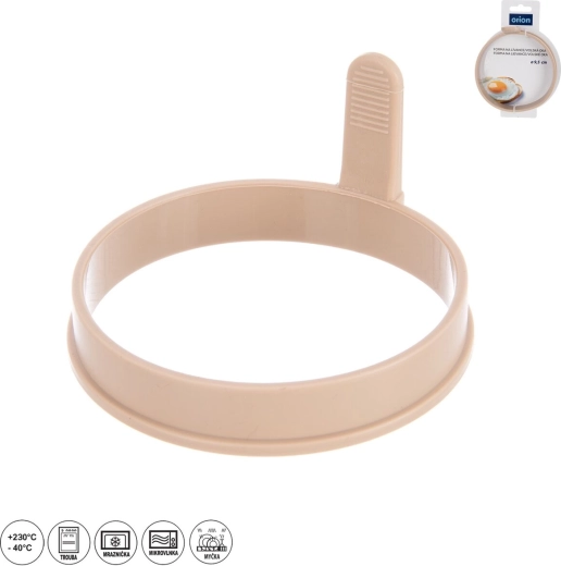 Anneau en silicone pour pancakes et œufs au plat 9,5 cm beige