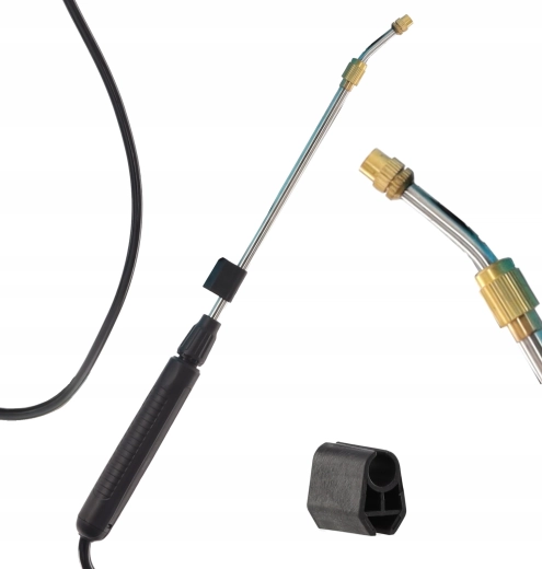 Lance de pulvérisation en métal avec buse réglable