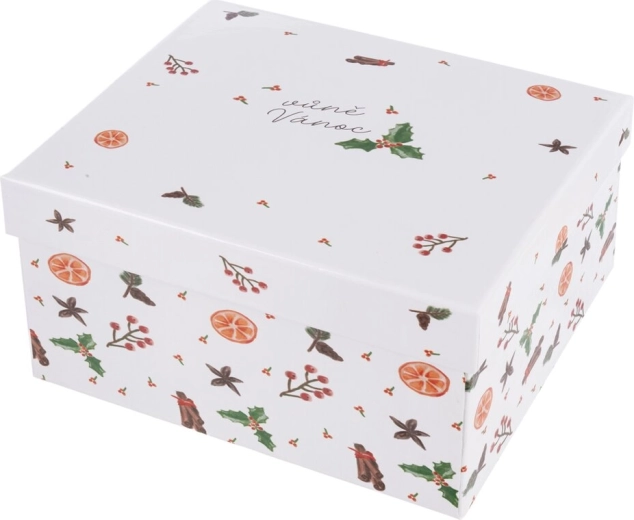 Boîte cadeau en papier Parfum de Noël