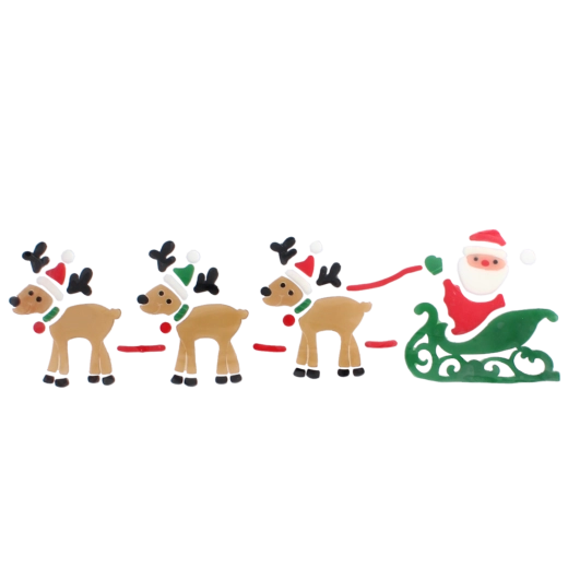 Sapin et traîneau avec rennes pour une scène festive