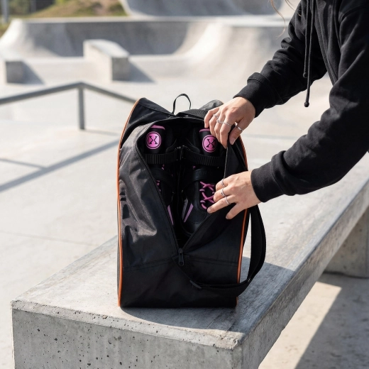 Rangement stable pour une paire de patins
