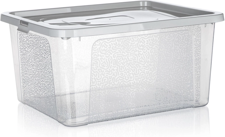 Boîte de rangement Multibox 20 l avec couvercle et clips