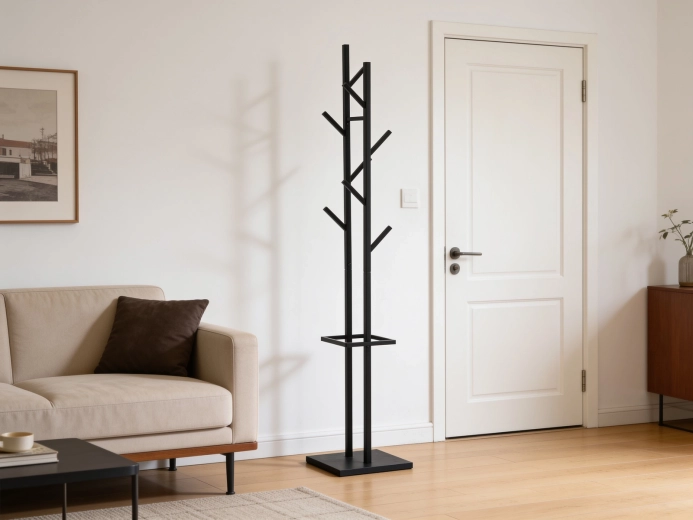 Portemanteau sur pied AXON 178 cm noir