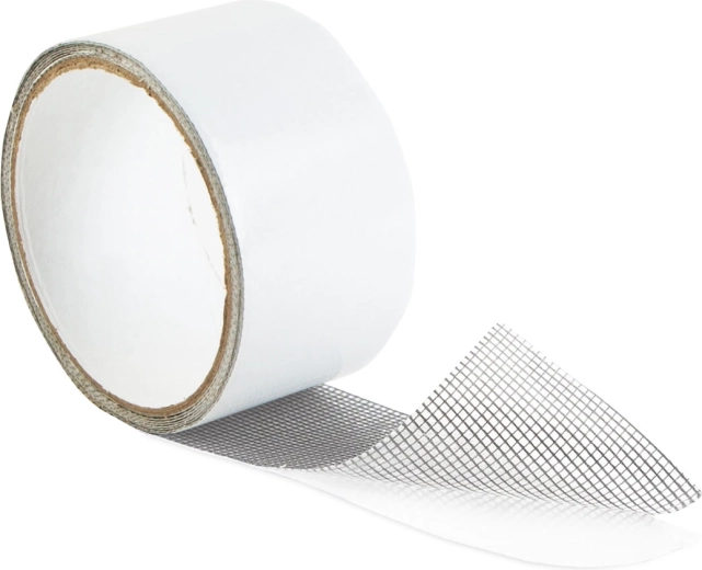 Ruban adhésif de réparation pour moustiquaire 2 m × 5 cm, gris
