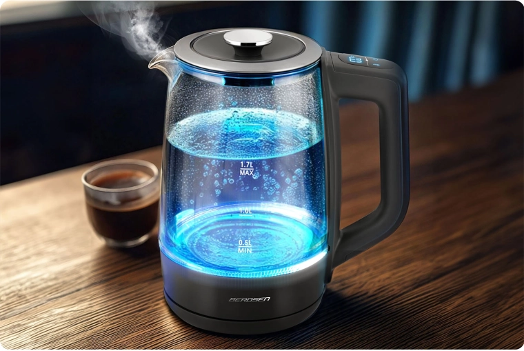 Verre élégant avec éclairage LED