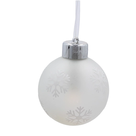 Design hivernal délicat en verre