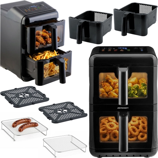 Friteuse à air chaud Berdsen à deux compartiments 11,6 l