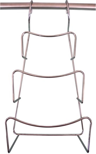 Support mural pour couvercles, métal chromé, 3 positions