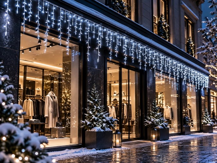 Lumière blanc froid pour une ambiance hivernale