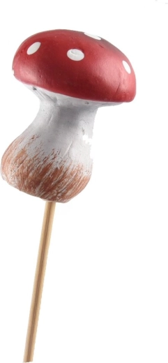 Pique décoratif en céramique amanite tue-mouches 6 cm