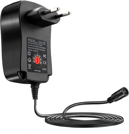 Adaptateur compact avec long câble pour une utilisation confortable