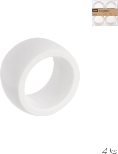 Ronds de serviette en résine, lot de 4 pcs