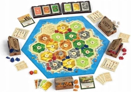 Île modulable en hexagones pour chaque partie