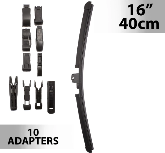 Essuie-glace Carguard 40 cm avec 10 adaptateurs