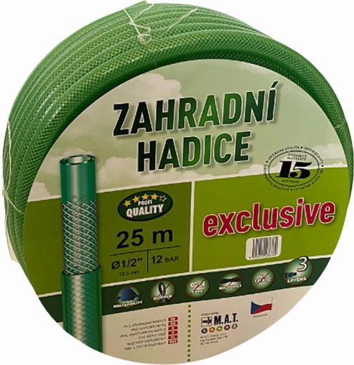Tuyau d’arrosage 1/2" 25 m vert transparent