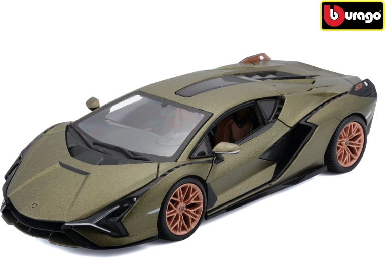 Bburago Lamborghini Sián FKP 37 à l’échelle 1:24 vert mat