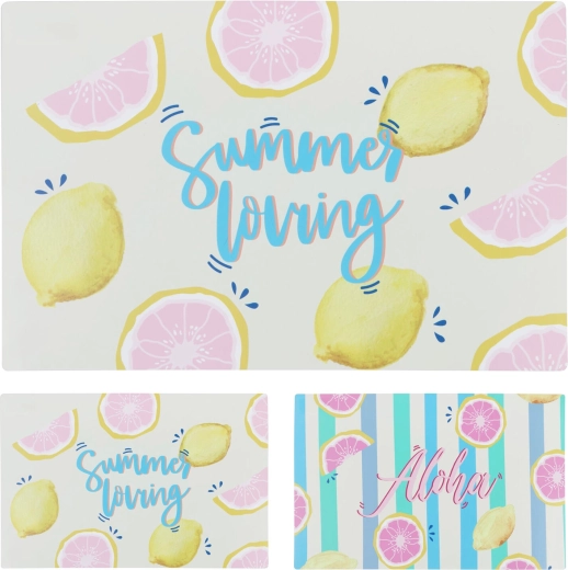 Set de table en plastique Aloha/Summer 43,5 × 28,5 cm