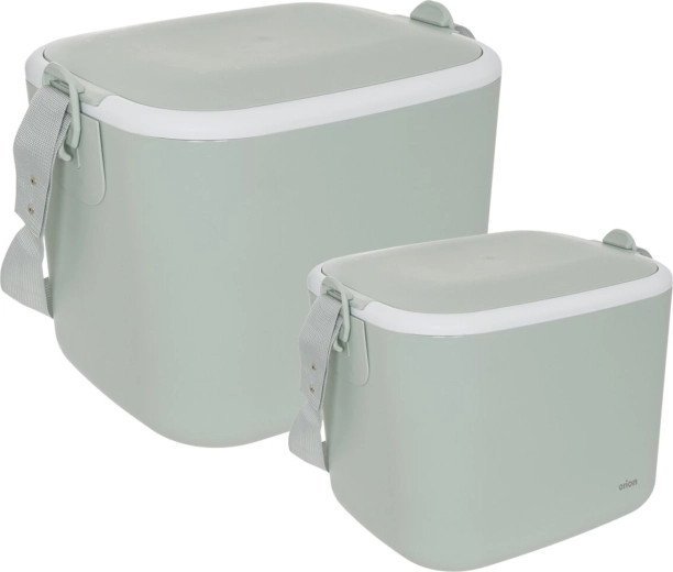 Ensemble de glacières portables de 5,5 l et 14 l, vert clair - 2 pièces