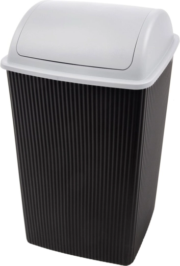 Poubelle en plastique avec couvercle à bascule 38 l