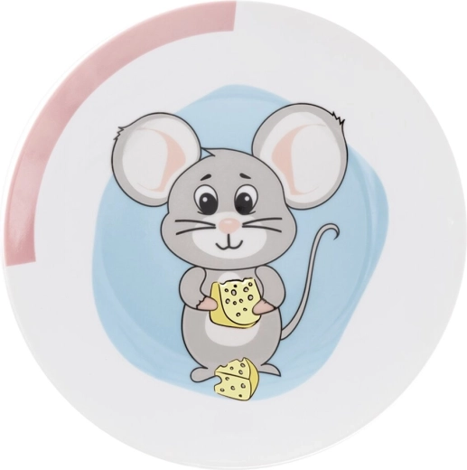 Assiette enfant peu profonde pour les portions « Souris » 21 cm