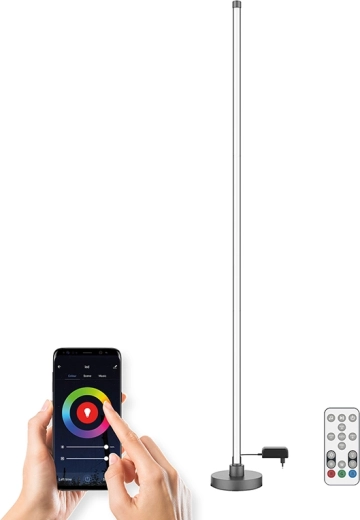Solight lampe sur pied LED intelligente Rainbow Wi‑Fi RGB CCT 140 cm
