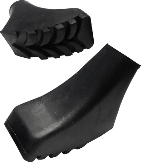 Embouts de rechange en caoutchouc pour bâtons de trekking – patins carrés (1 paire)