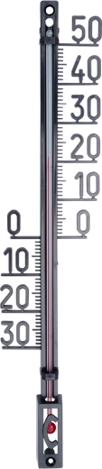 Thermomètre Vilde extérieur et intérieur, noir, 27 cm