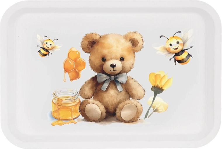 Plateau de service pour enfants Toya Ours en peluche