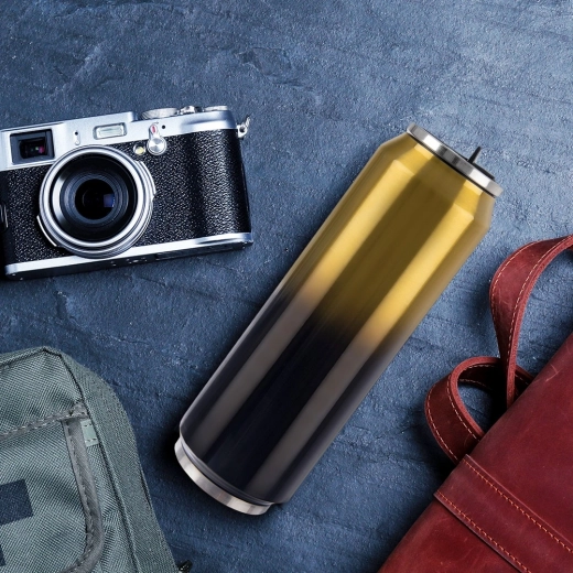 Design élégant noir‑doré pour vos déplacements