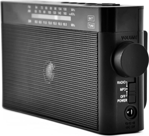 Radio rétro portable AM/FM avec Bluetooth, USB et microSD