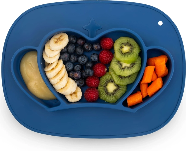 Trois compartiments séparés pour des portions variées