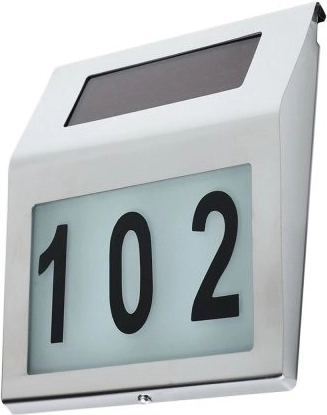 Éclairage LED solaire pour numéro de maison MACLEAN ENERGY MCE172