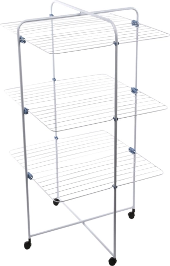 Étendoir à linge tour Gimi Linear 3 avec roulettes