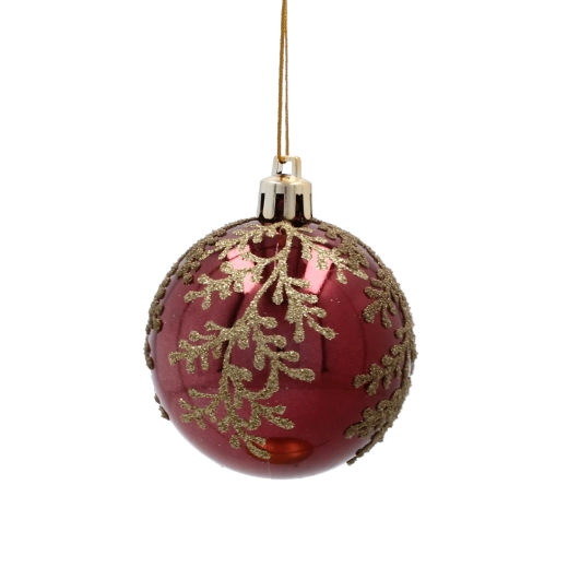 Couleur bordeaux luxueuse avec décor doré