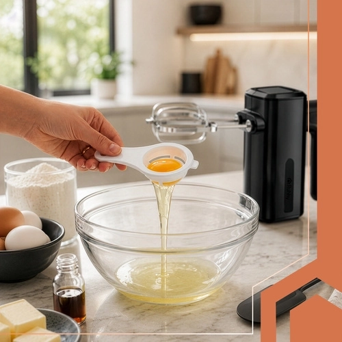 Séparateur d’œufs pratique pour la pâtisserie