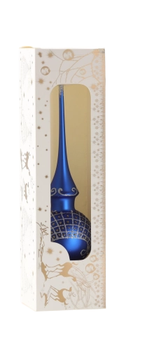 Pointe pour sapin de Noël grenat (bleu foncé)