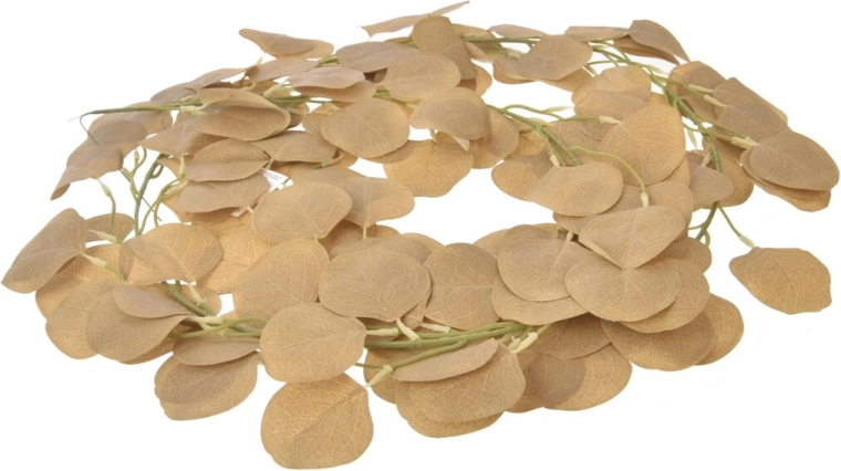 Guirlande eucalyptus beige 2 m