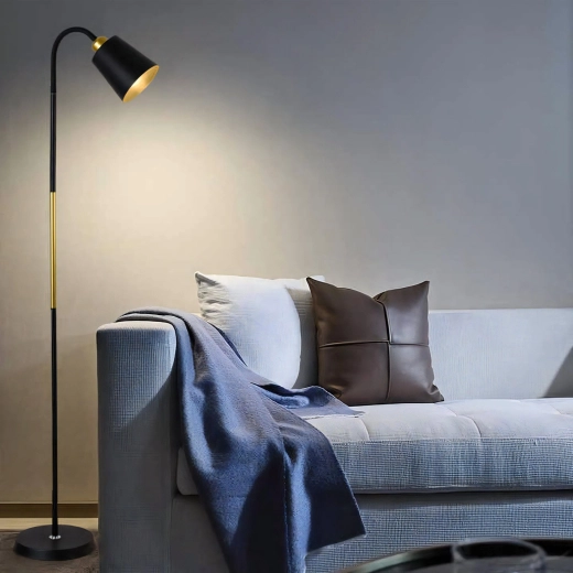 Design loft noir et or