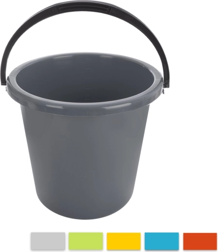 Seau en plastique Mamba 12 l, assortiment de couleurs