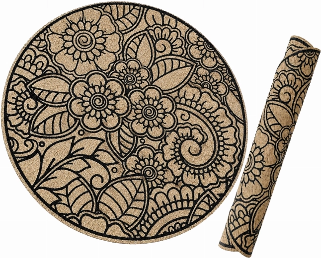 Set de table rond bohème 38 cm - 1 pièce