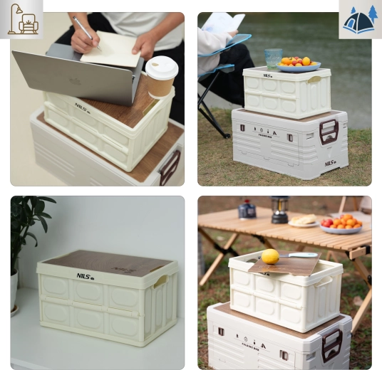 Empilable, résistant et facile à transporter