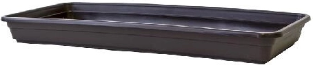 Soucoupe en plastique pour jardinière Lobelia 50 cm marron
