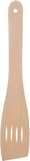 Spatule de cuisine en bois perforée 30 cm