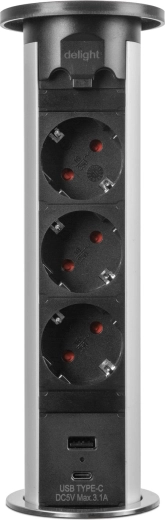 Trois prises et recharge USB