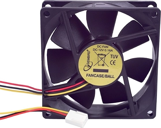 Ventilateur 80x80x25 mm à 3 broches BALL